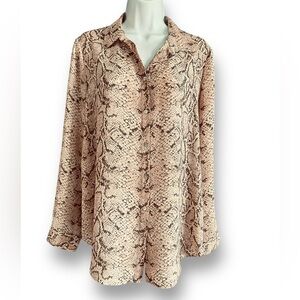 Rose & Olive | Snakeskin Blouse